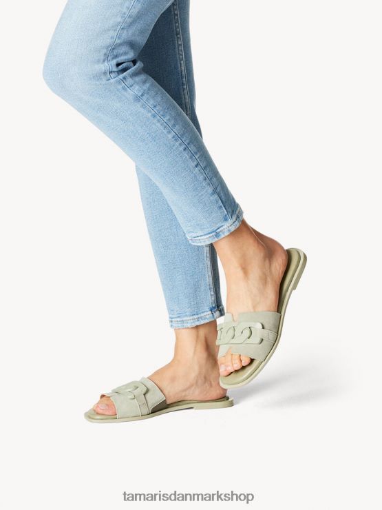 Tamaris Kvinder lædermule - grøn/blød salvie uni XVXV8T1205 sko