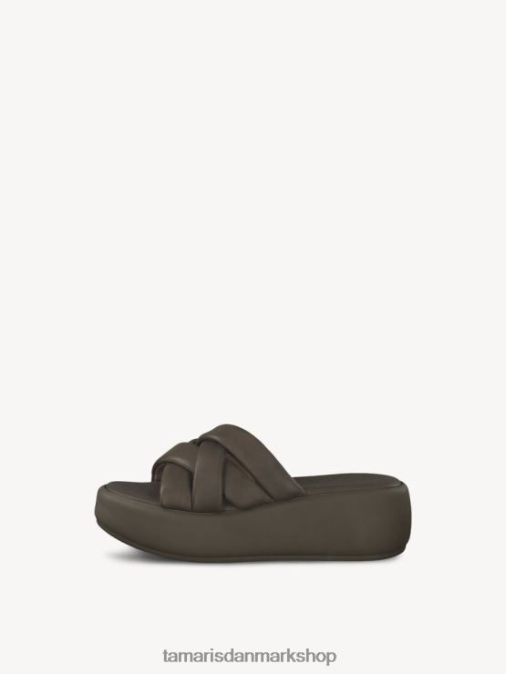 Tamaris Kvinder lædermule - grøn/oliven XVXV8T1334 sko