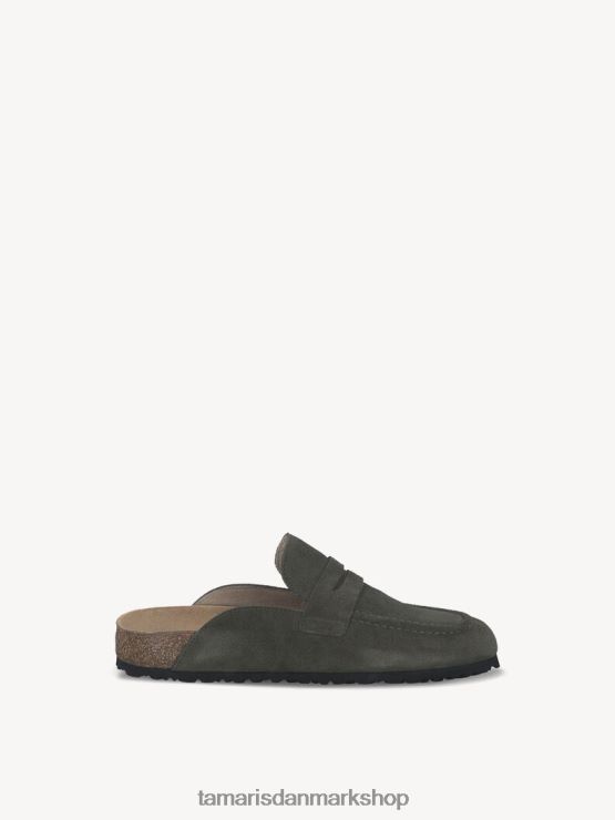 Tamaris Kvinder lædermule - grøn/oliven XVXV8T211 sko