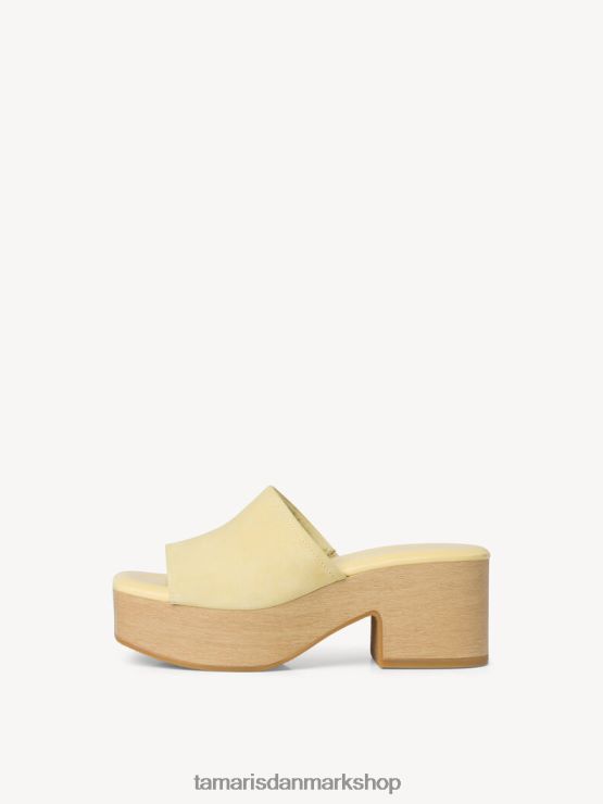 Tamaris Kvinder lædermule - gul/citron XVXV8T499 sko