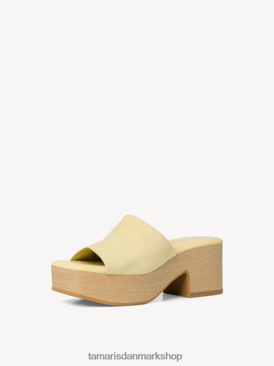 Tamaris Kvinder lædermule - gul/citron XVXV8T499 sko