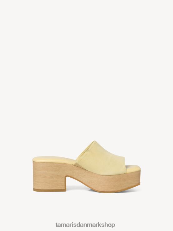 Tamaris Kvinder lædermule - gul/citron XVXV8T499 sko