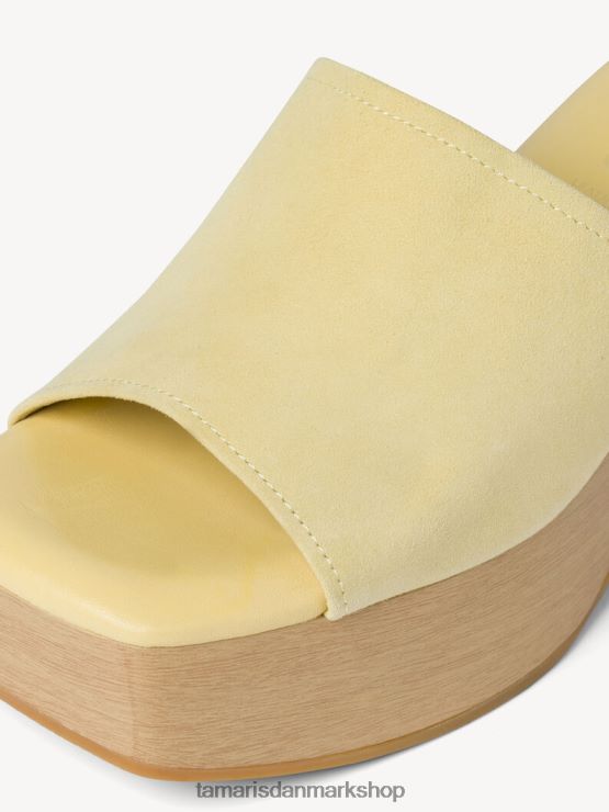 Tamaris Kvinder lædermule - gul/citron XVXV8T499 sko