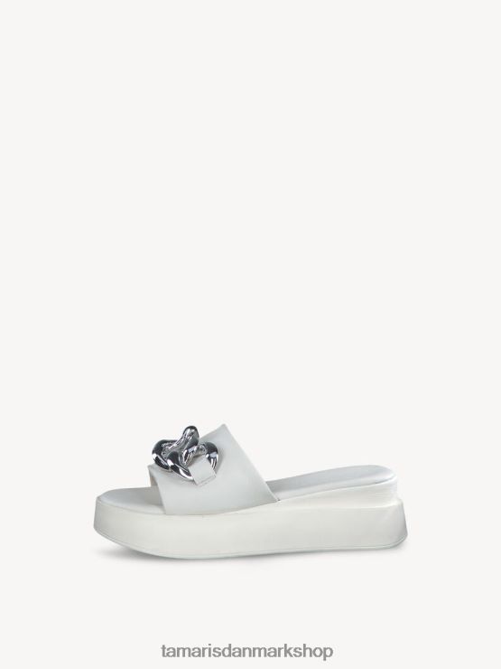 Tamaris Kvinder lædermule - hvid XVXV8T481 sko