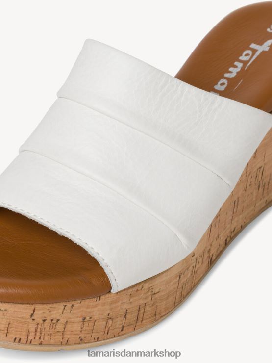 Tamaris Kvinder lædermule - hvid/offwhite XVXV8T1320 sko