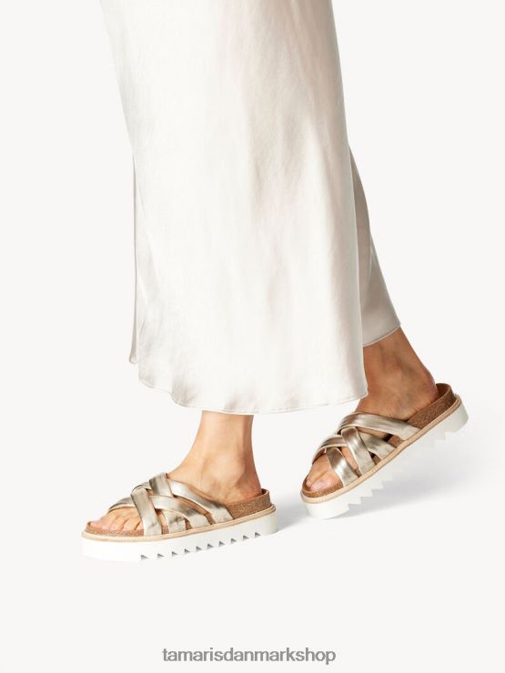 Tamaris Kvinder lædermule - metallisk/lys guld XVXV8T1438 sko