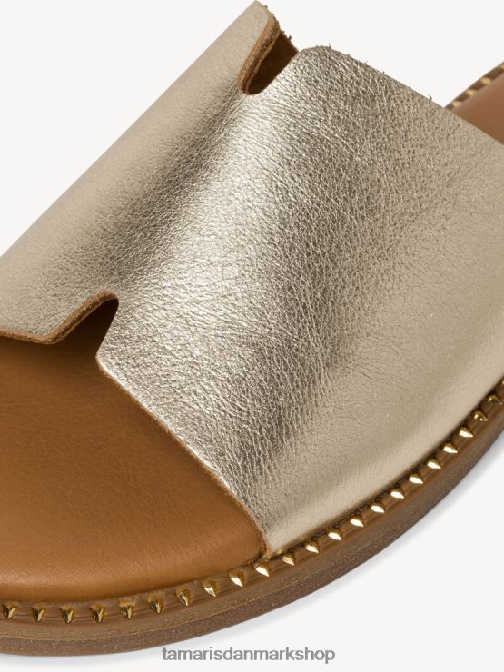 Tamaris Kvinder lædermule - metallisk/lys guld XVXV8T920 sko