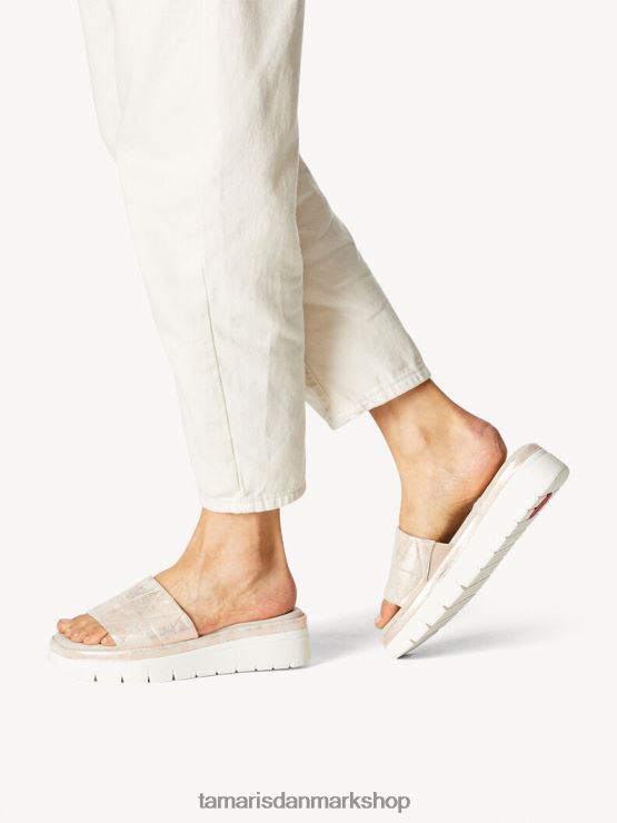 Tamaris Kvinder lædermule - metallisk/sky guld XVXV8T106 sko