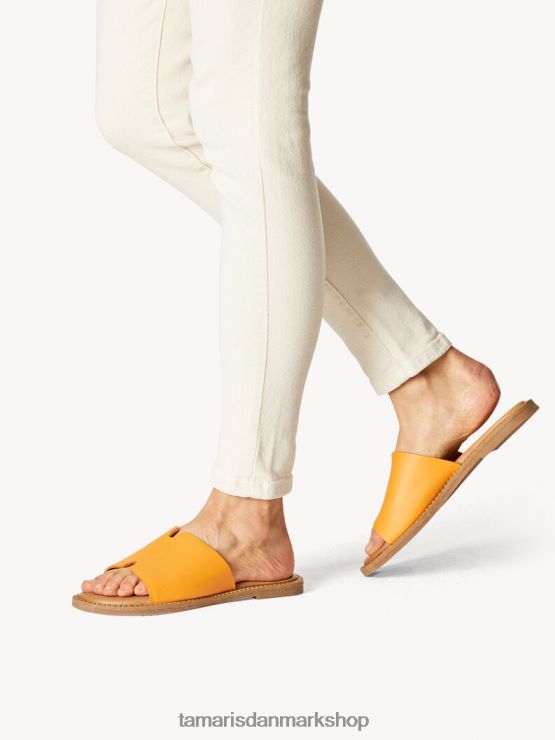 Tamaris Kvinder lædermule - orange XVXV8T397 sko