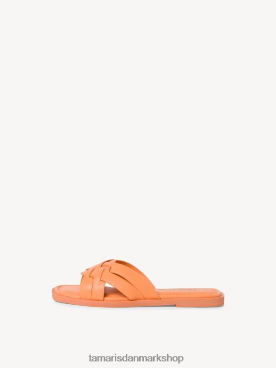 Tamaris Kvinder lædermule - orange/papaya XVXV8T812 sko