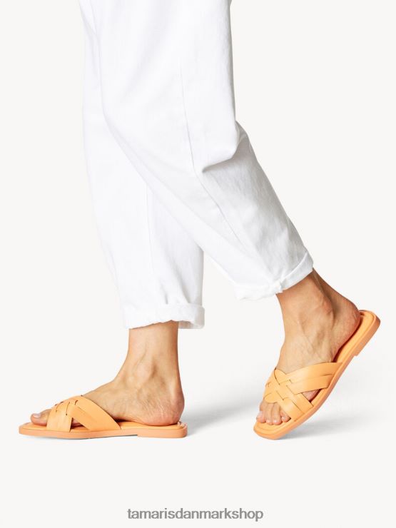 Tamaris Kvinder lædermule - orange/papaya XVXV8T812 sko