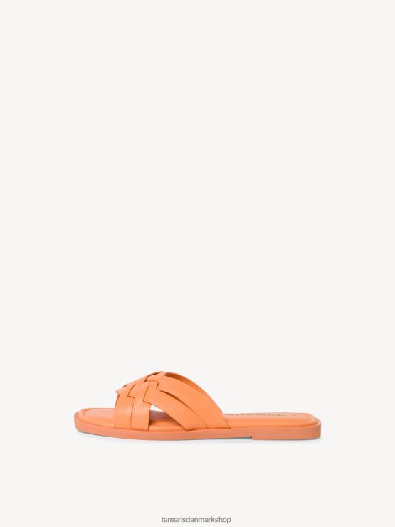 Tamaris Kvinder lædermule - orange/papaya XVXV8T812 sko