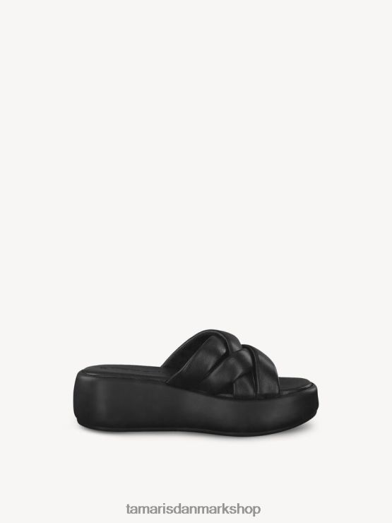 Tamaris Kvinder lædermule - sort XVXV8T1046 sko