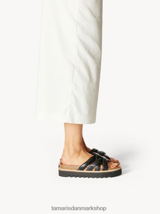 Tamaris Kvinder lædermule - sort XVXV8T1666 sko