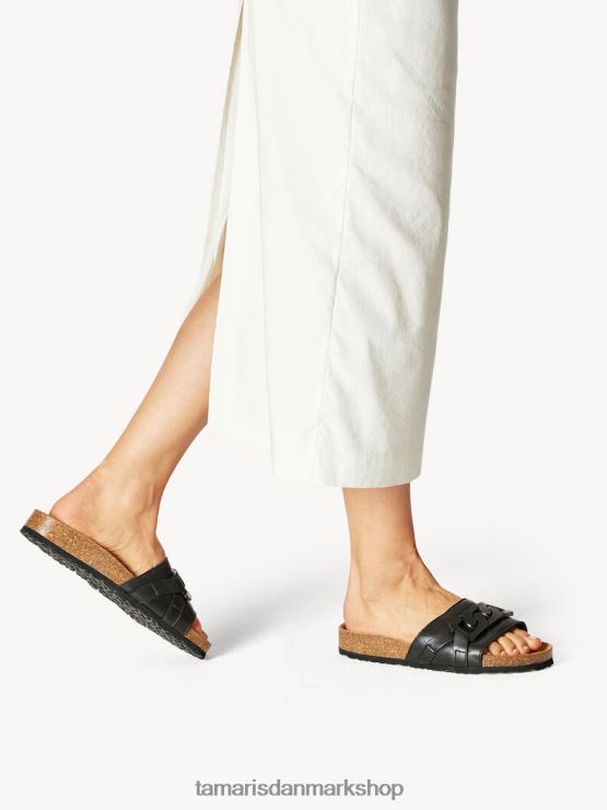 Tamaris Kvinder lædermule - sort XVXV8T1826 sko