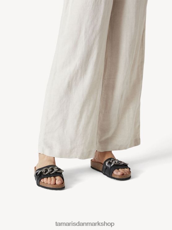 Tamaris Kvinder lædermule - sort XVXV8T1933 sko