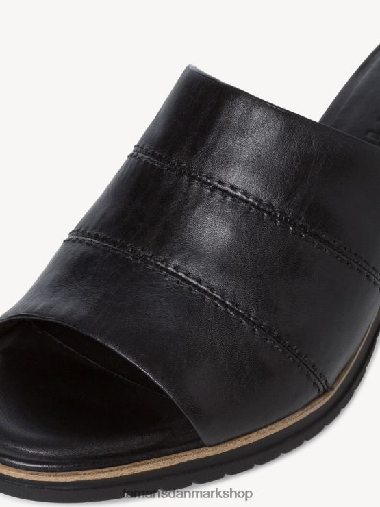 Tamaris Kvinder lædermule - sort XVXV8T2175 sko