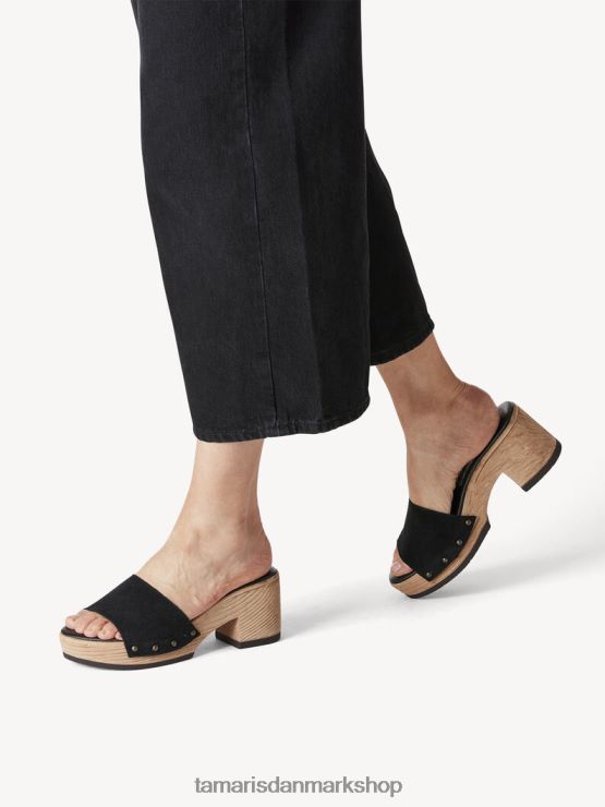 Tamaris Kvinder lædermule - sort XVXV8T2246 sko