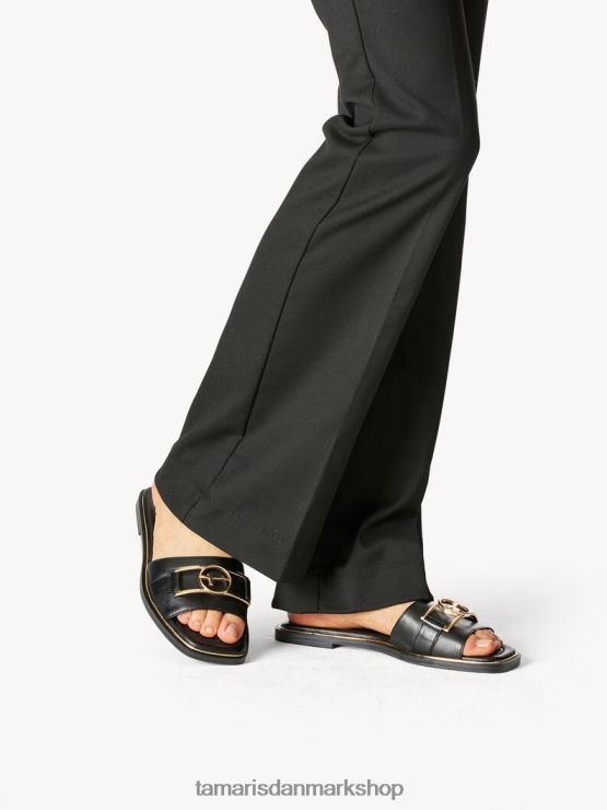 Tamaris Kvinder lædermule - sort XVXV8T271 sko