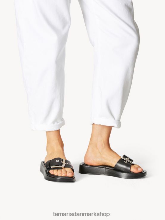 Tamaris Kvinder lædermule - sort XVXV8T288 sko