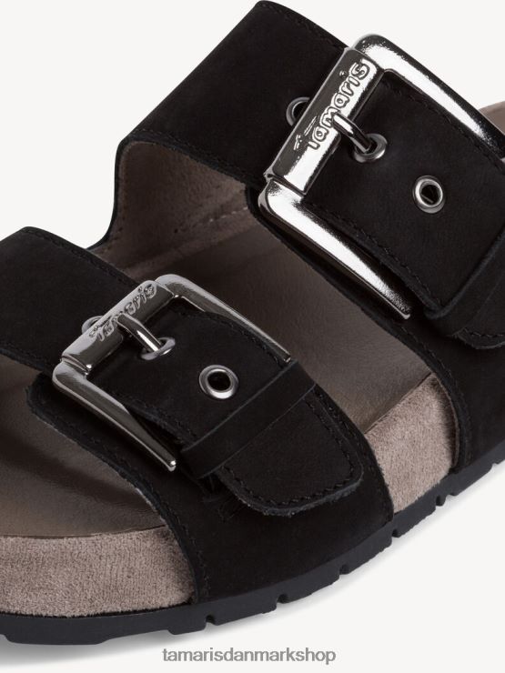 Tamaris Kvinder lædermule - sort XVXV8T2 sko