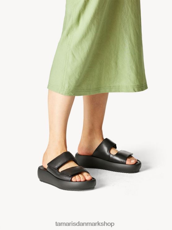 Tamaris Kvinder lædermule - sort XVXV8T333 sko