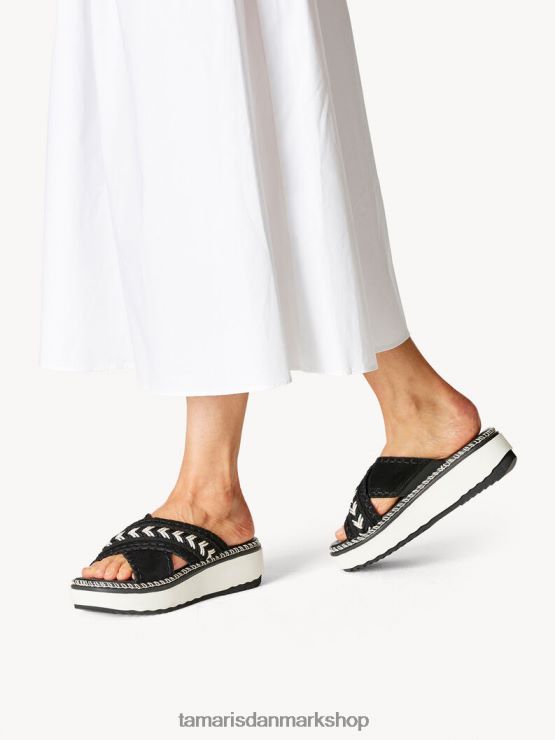 Tamaris Kvinder lædermule - sort XVXV8T434 sko