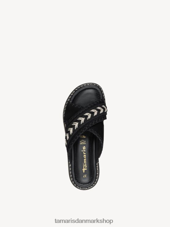 Tamaris Kvinder lædermule - sort XVXV8T434 sko