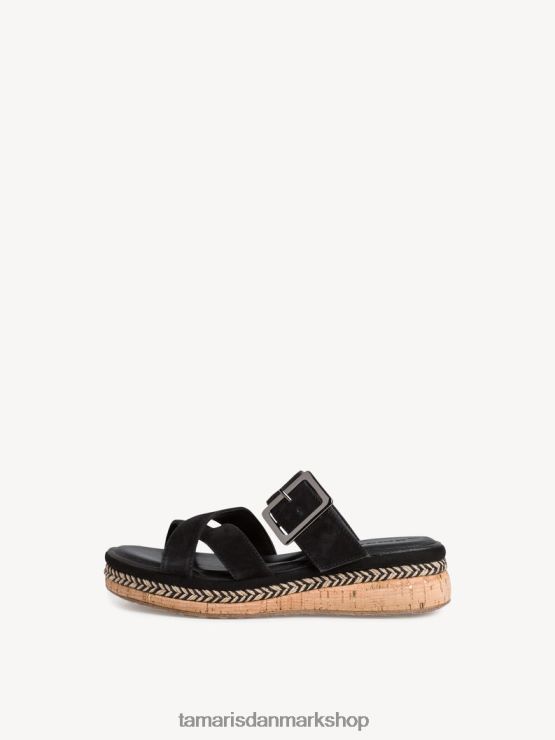 Tamaris Kvinder lædermule - sort XVXV8T483 sko