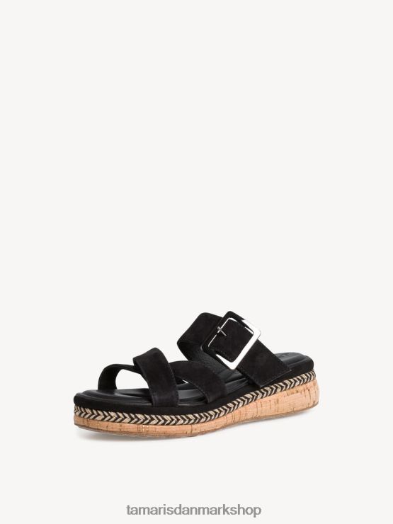 Tamaris Kvinder lædermule - sort XVXV8T483 sko