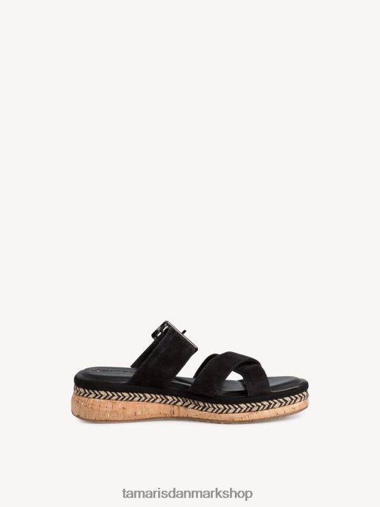 Tamaris Kvinder lædermule - sort XVXV8T483 sko