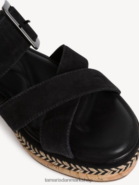 Tamaris Kvinder lædermule - sort XVXV8T483 sko
