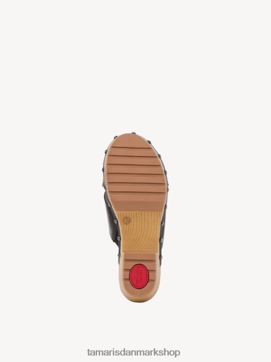 Tamaris Kvinder lædermule - sort XVXV8T536 sko