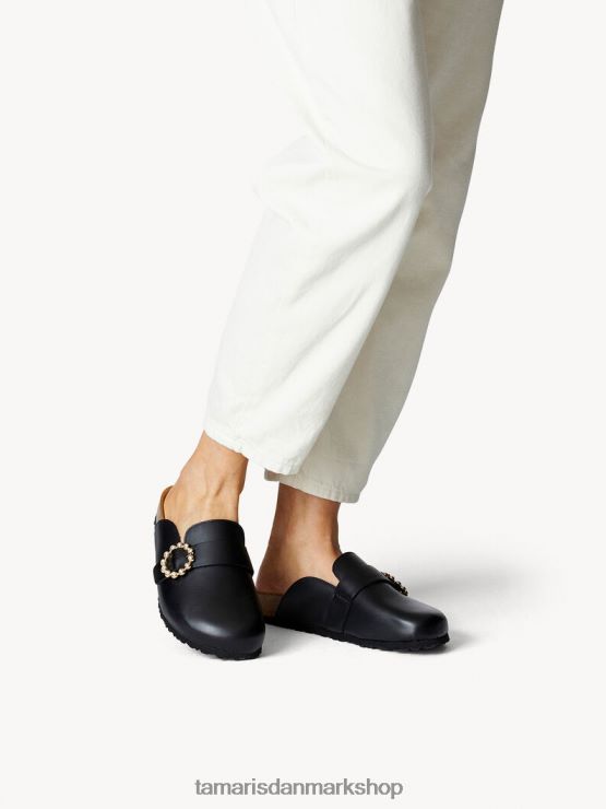 Tamaris Kvinder lædermule - sort XVXV8T655 sko