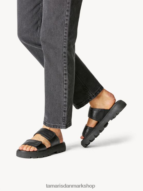 Tamaris Kvinder lædermule - sort XVXV8T822 sko