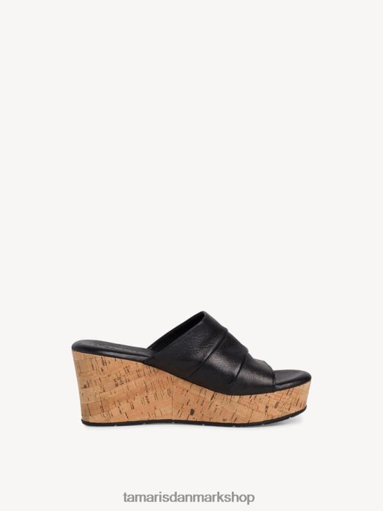 Tamaris Kvinder lædermule - sort XVXV8T906 sko