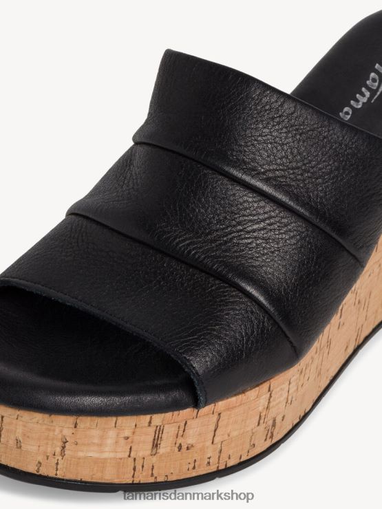 Tamaris Kvinder lædermule - sort XVXV8T906 sko