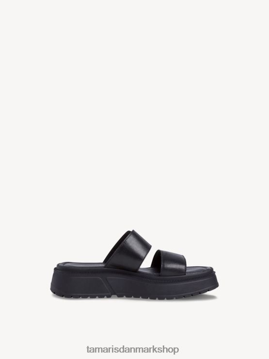 Tamaris Kvinder lædermule - sort/sort uni XVXV8T2078 sko