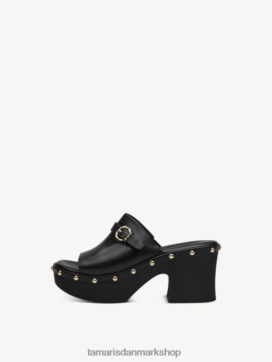 Tamaris Kvinder lædermule - sort/sort uni XVXV8T329 sko