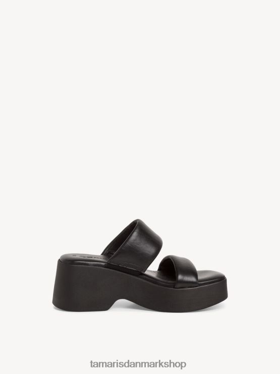 Tamaris Kvinder lædermule - sort/sort uni XVXV8T347 sko