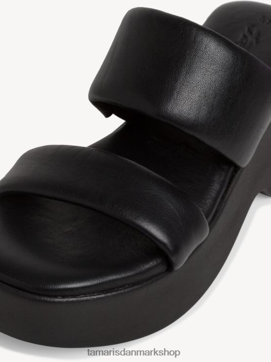 Tamaris Kvinder lædermule - sort/sort uni XVXV8T347 sko