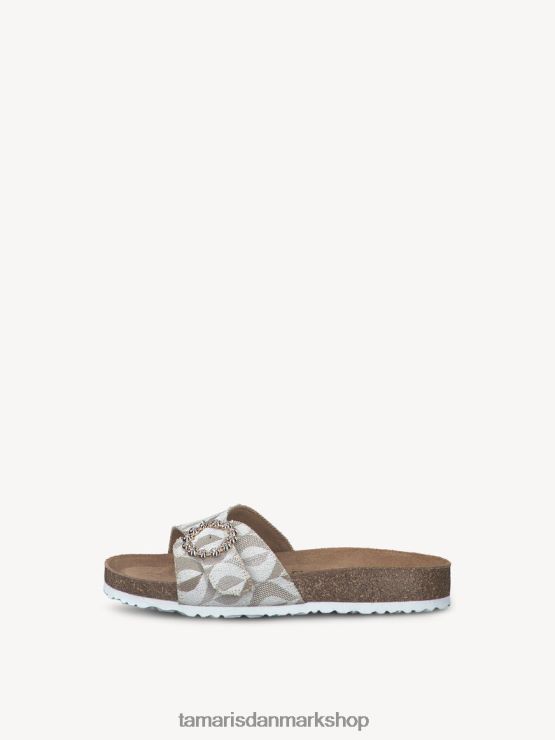 Tamaris Kvinder muldyr - beige/beige struktur XVXV8T681 sko