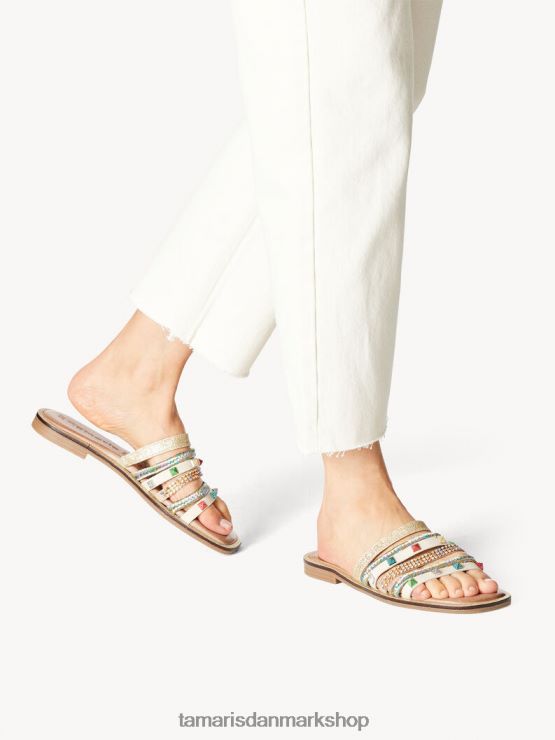 Tamaris Kvinder muldyr - beige/elfenben multi XVXV8T1522 sko