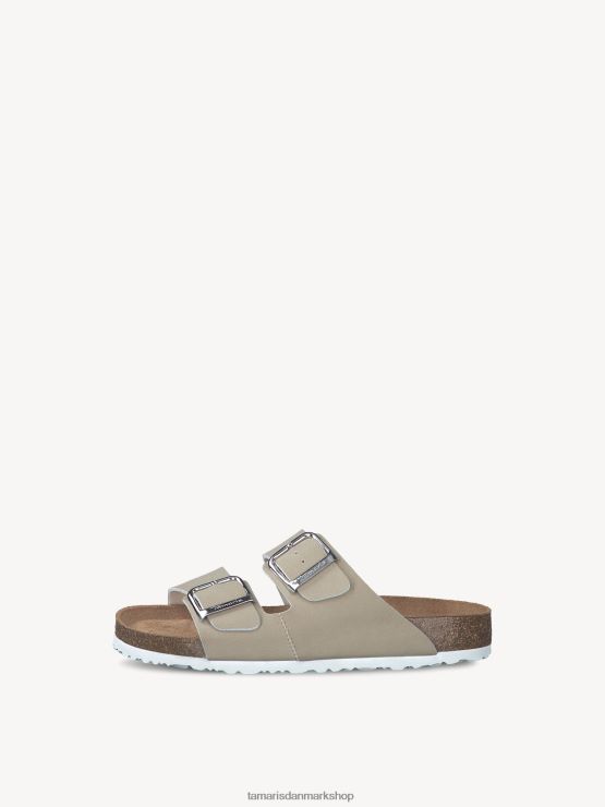 Tamaris Kvinder muldyr - beige/taupe nubuc XVXV8T402 sko