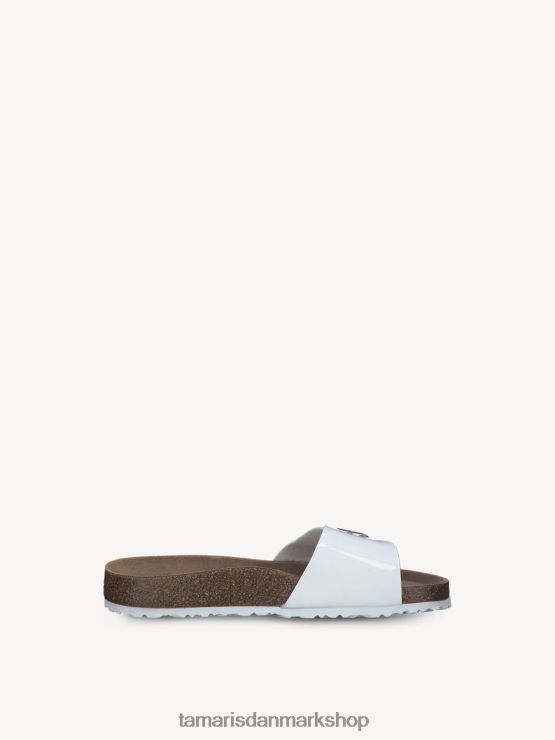 Tamaris Kvinder muldyr - hvid/hvid patent XVXV8T2040 sko