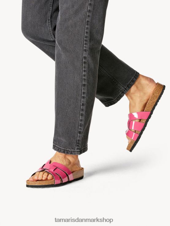 Tamaris Kvinder muldyr - pink/pink patent XVXV8T1356 sko