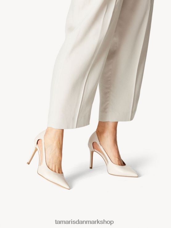 Tamaris Kvinder læder pumps - beige/elfenben XVXV8T159 sko