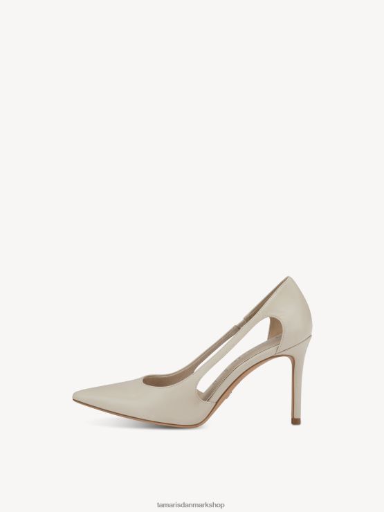 Tamaris Kvinder læder pumps - beige/elfenben XVXV8T159 sko