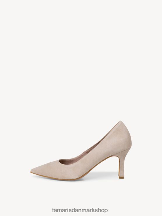 Tamaris Kvinder læder pumps - beige/elfenben XVXV8T494 sko
