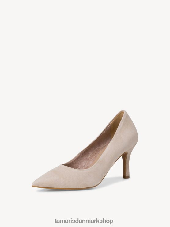 Tamaris Kvinder læder pumps - beige/elfenben XVXV8T494 sko